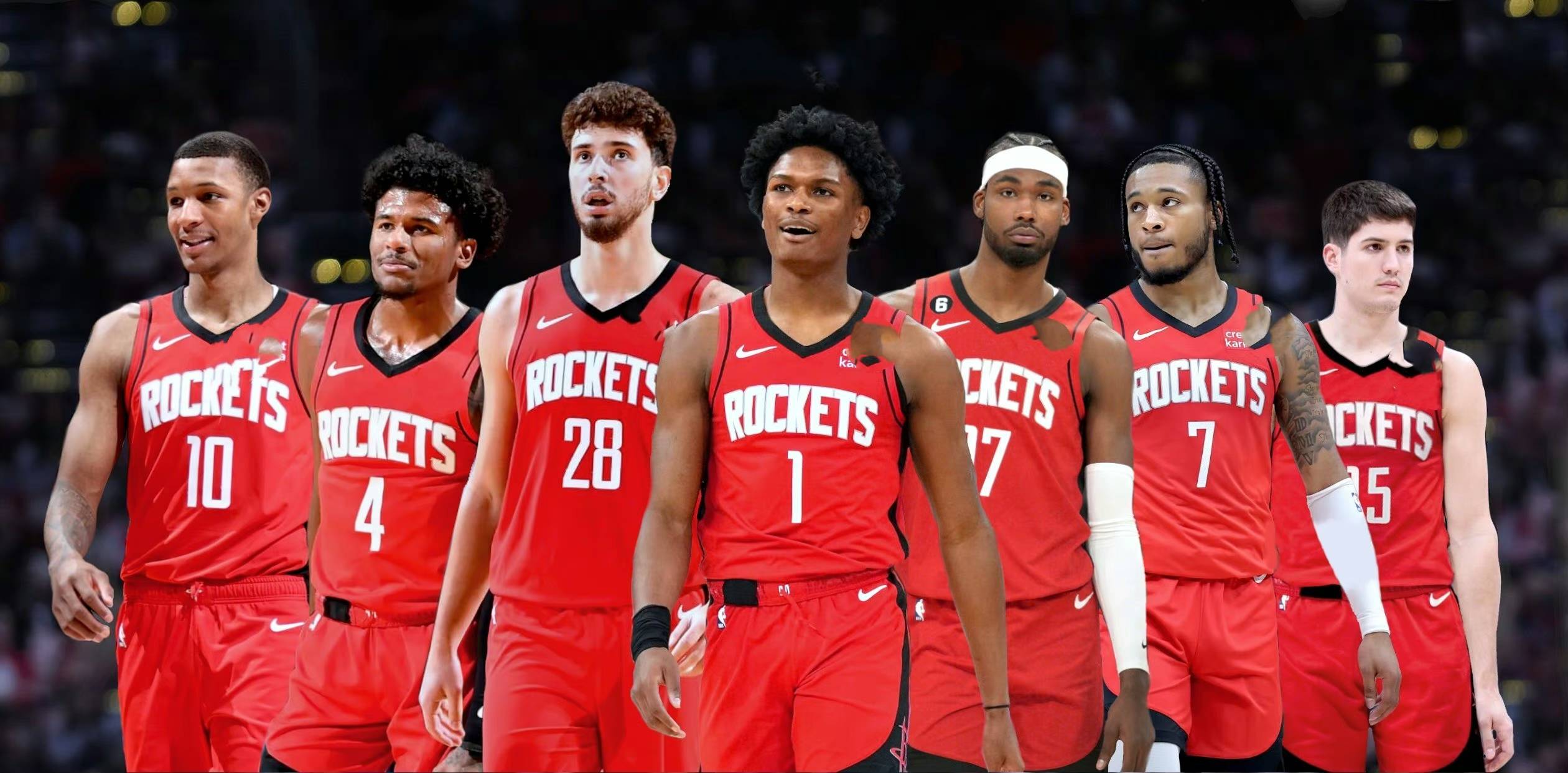 火箭队员集体备战，全队斗志昂扬